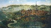 oil-painting of Hersfeld, painted from Conrad Schnuphaseim in